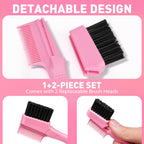 Lockmio Edge Control Hair Wax and Styling Brush Set for Flyaways