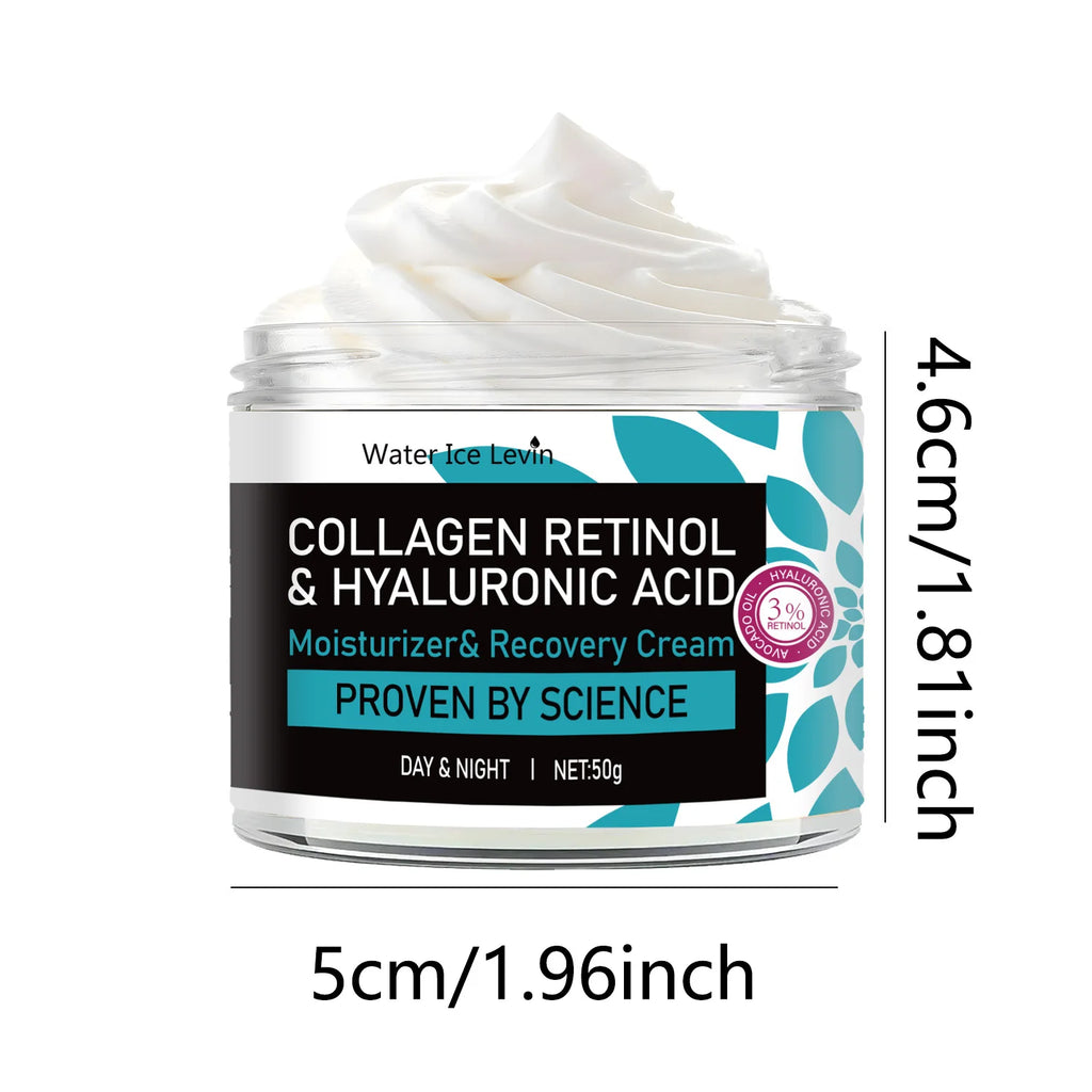 Retinol Collagen and Hyaluronic Acid Anti Aging Face Moisturizer Cream
