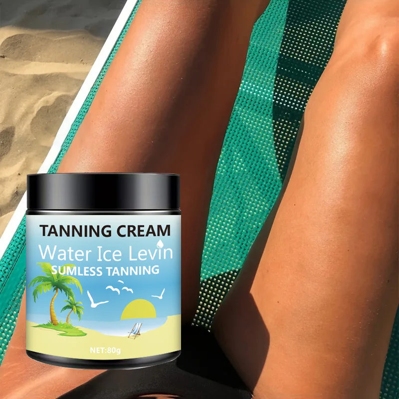 Water Ice Levin Body Tanning Lotion Sunless Bronzer Moisturizer - 3