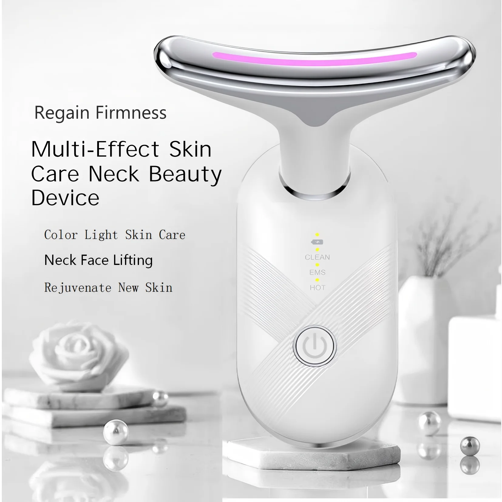 LED Red Light Facial and Neck Sculpting Massager - 8
