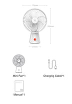 Mijia Desktop Fan Rechargeable Portable Cooling Table Fan 2 in 1