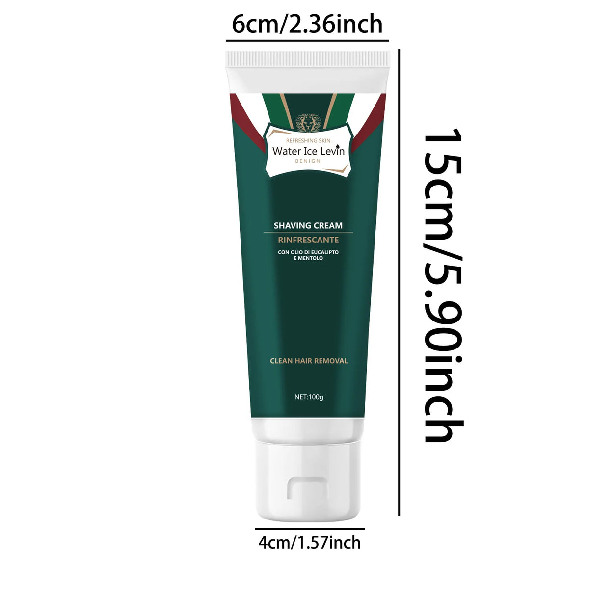 Water Ice Levin Hair Removal Cream for Men Gentle Shaving Gel