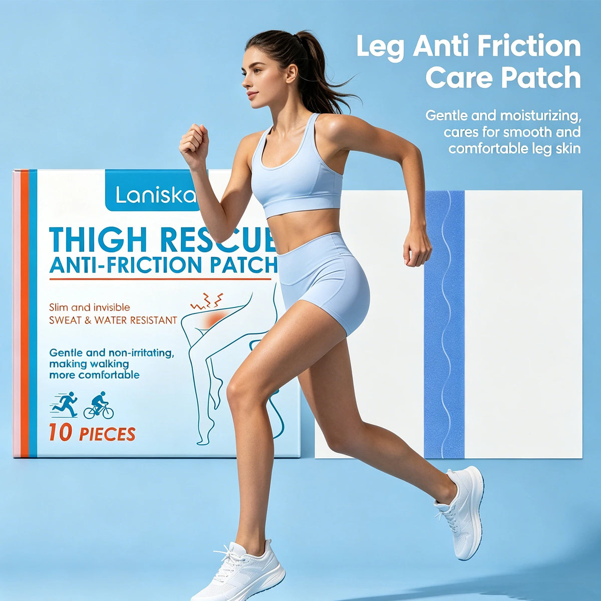 Invisible Anti-Chafing Thigh Patches for Runners and Walking