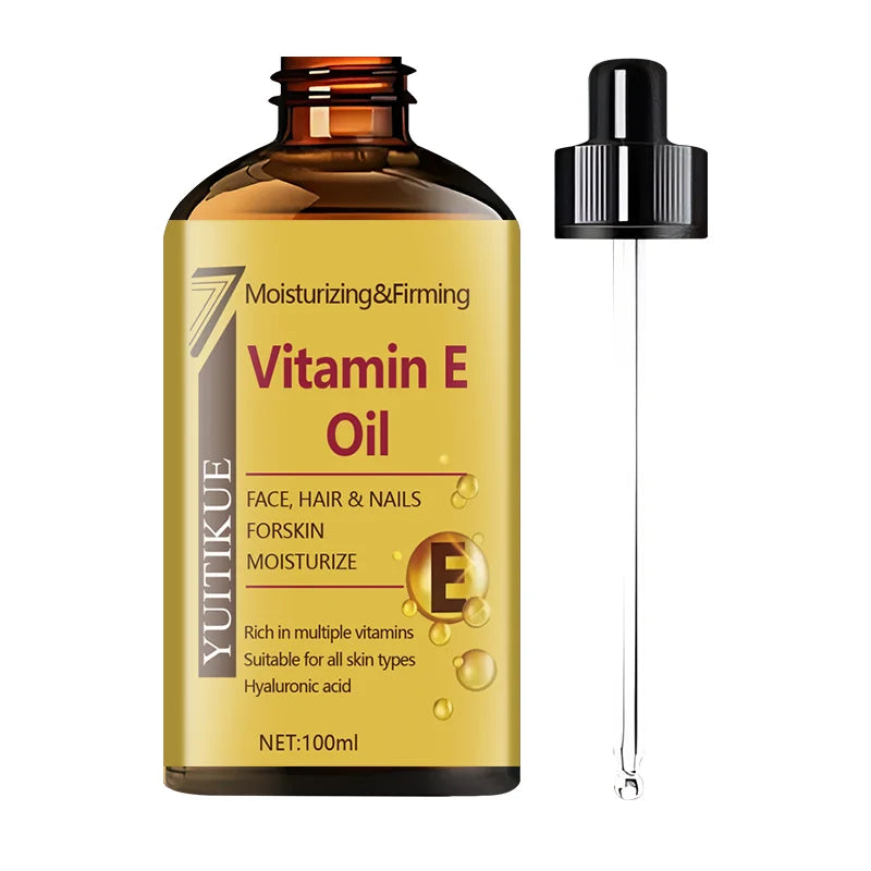 YUITIKUE Vitamin E Oil Facial Hair and Nails Moisturizing Serum 100ml