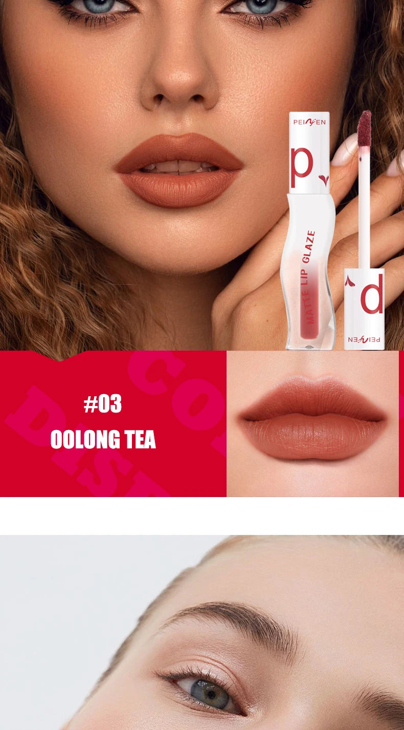 Long Lasting Matte Lipstick Waterproof Non Stick Lip Glaze