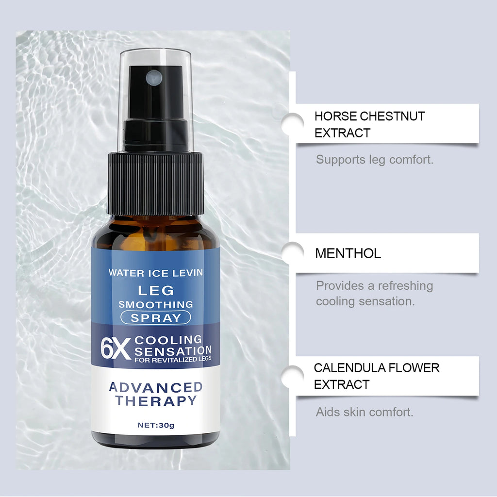 Leg Smoothing Spray Cooling Revitalizing Skin Mist 30g