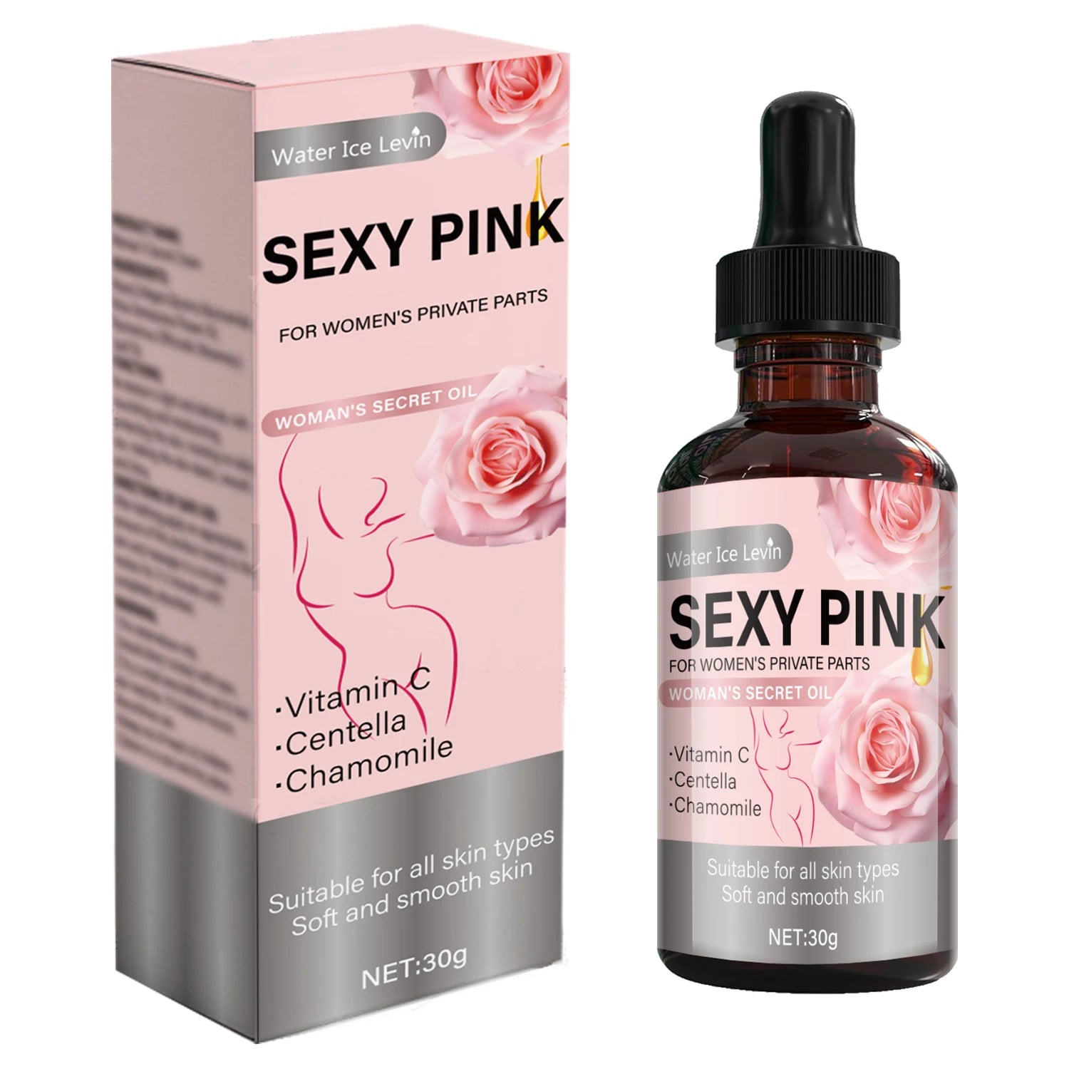 Sexy Pink Intimate Moisturizing Oil Rose Rosemary Body Care Cream - 8