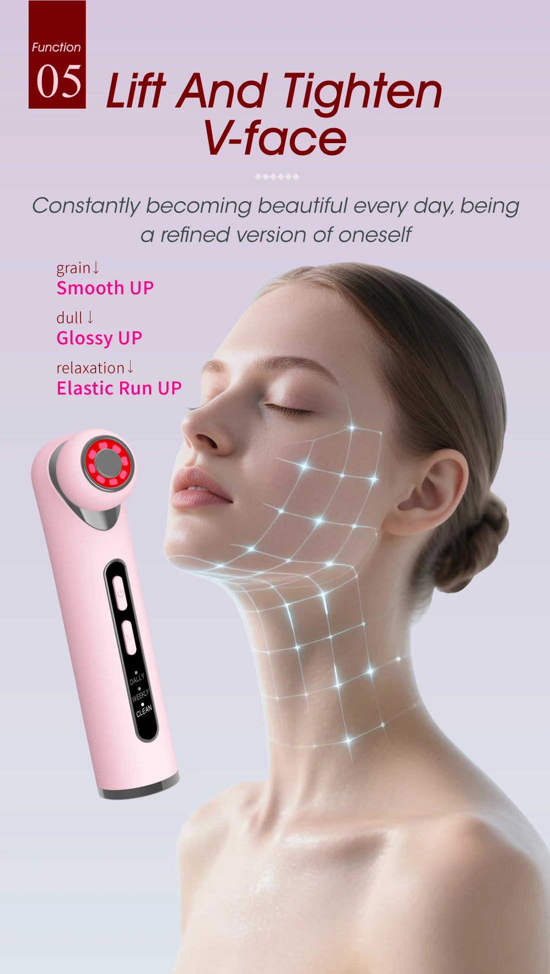 3-in-1 LED Photon Eye Facial Massager for Dark Circles and Puffiness - 12