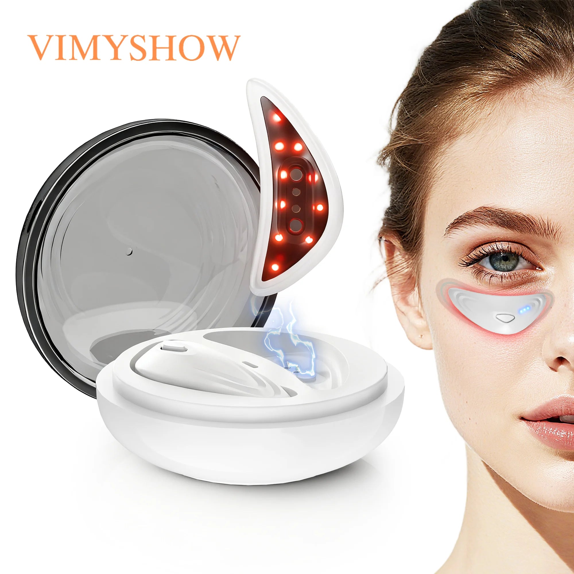 Red Light Microcurrent Eye Massager for Dark Circles - 7