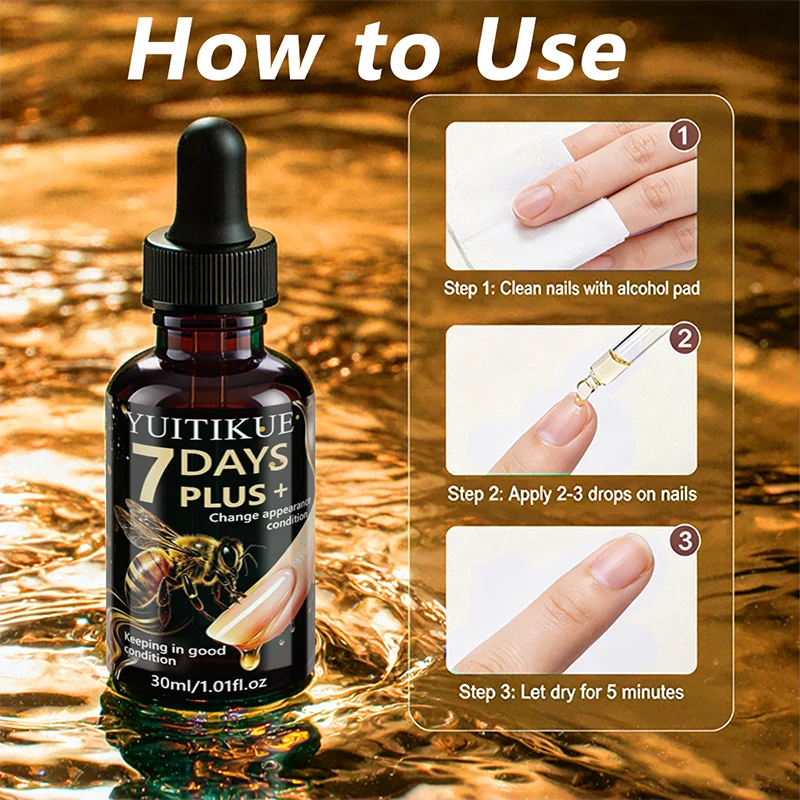 YUITIKUE Bee Extract Nail Repair Oil Cuticle Treatment 30ml