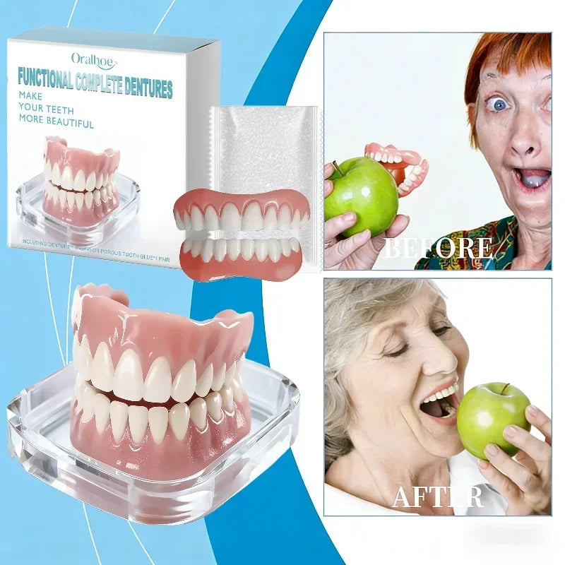 Instant Silicone Cosmetic Dentures for a Confident Smile - 3