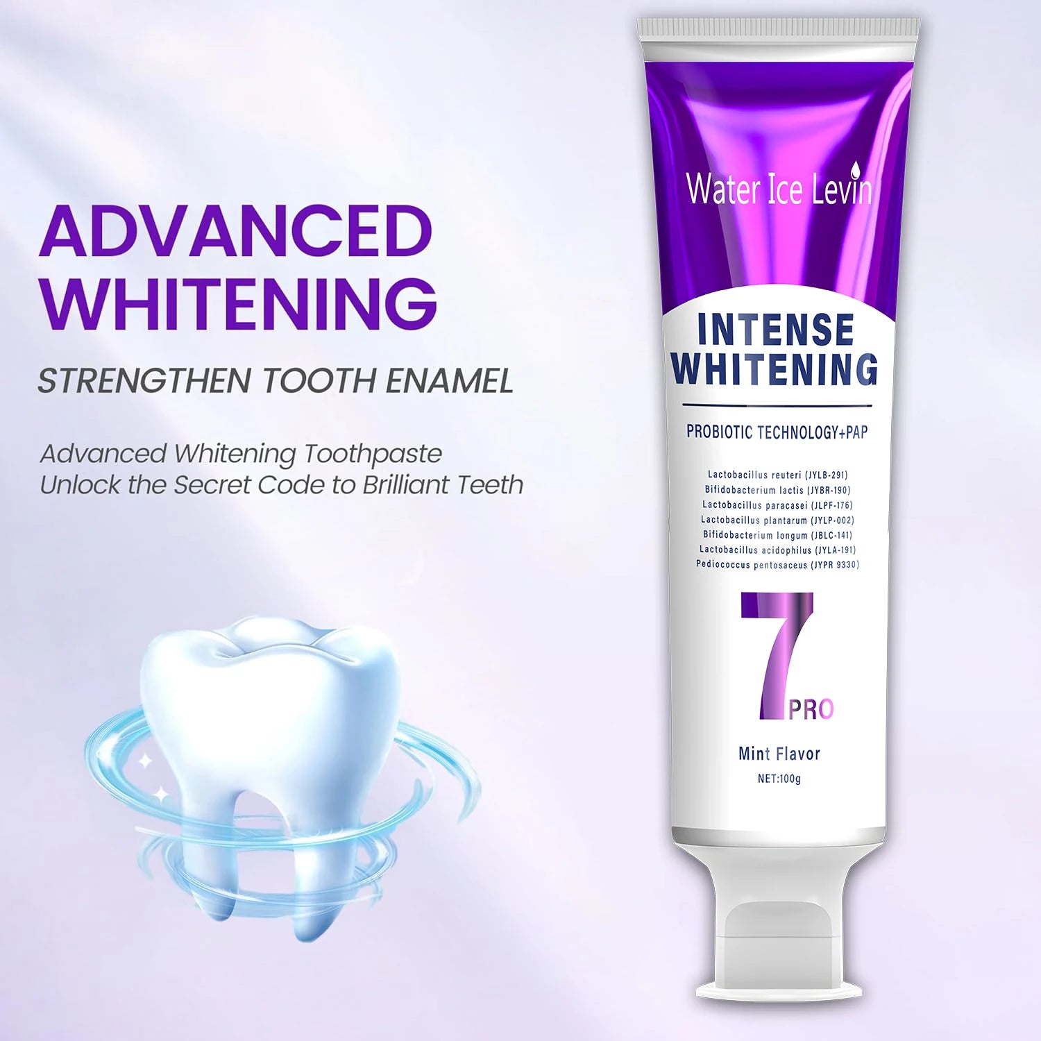 Water Ice Levin Probiotic Whitening Toothpaste Oral Care 100g - 1