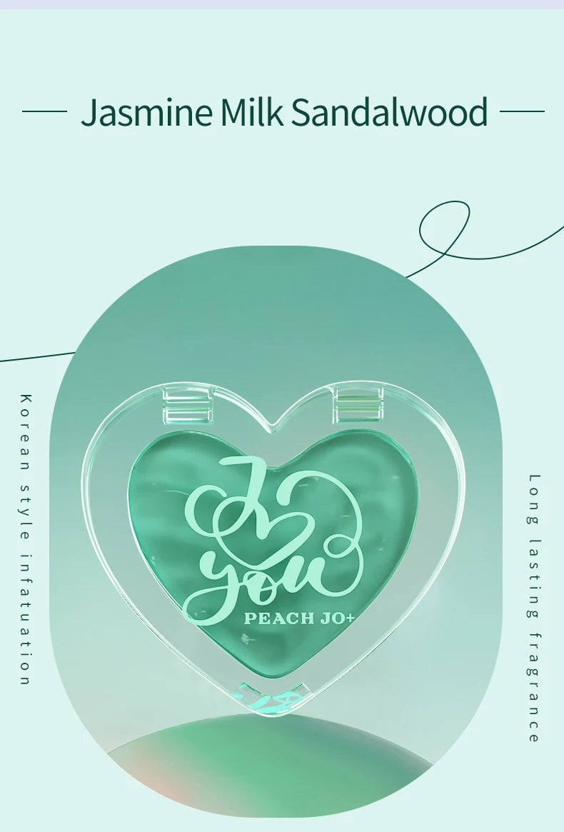 Solid Perfume Heart Tin Portable Fragrance Balm for Travel and Dating - 18