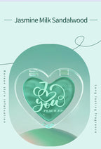 Solid Perfume Heart Tin Portable Fragrance Balm for Travel and Dating