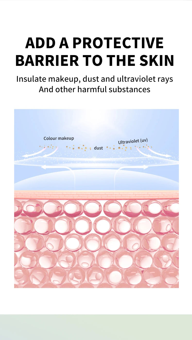 OCHEAL Tri Color Makeup Primer Moisturizing Face Isolation Cream