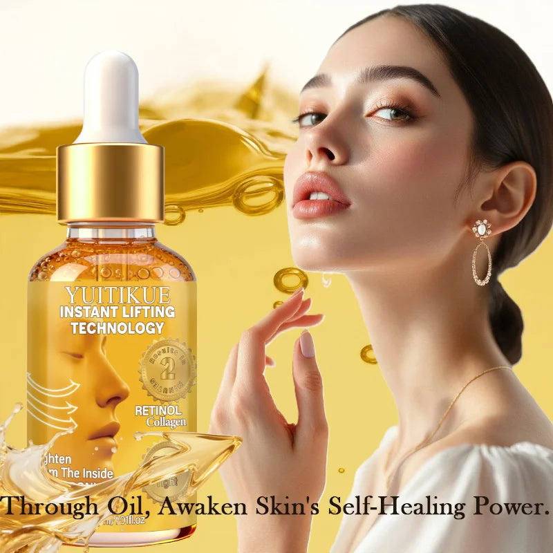 Liquid Gold Face Serum Retinol Collagen Hydrating Lifting Treatment - 4