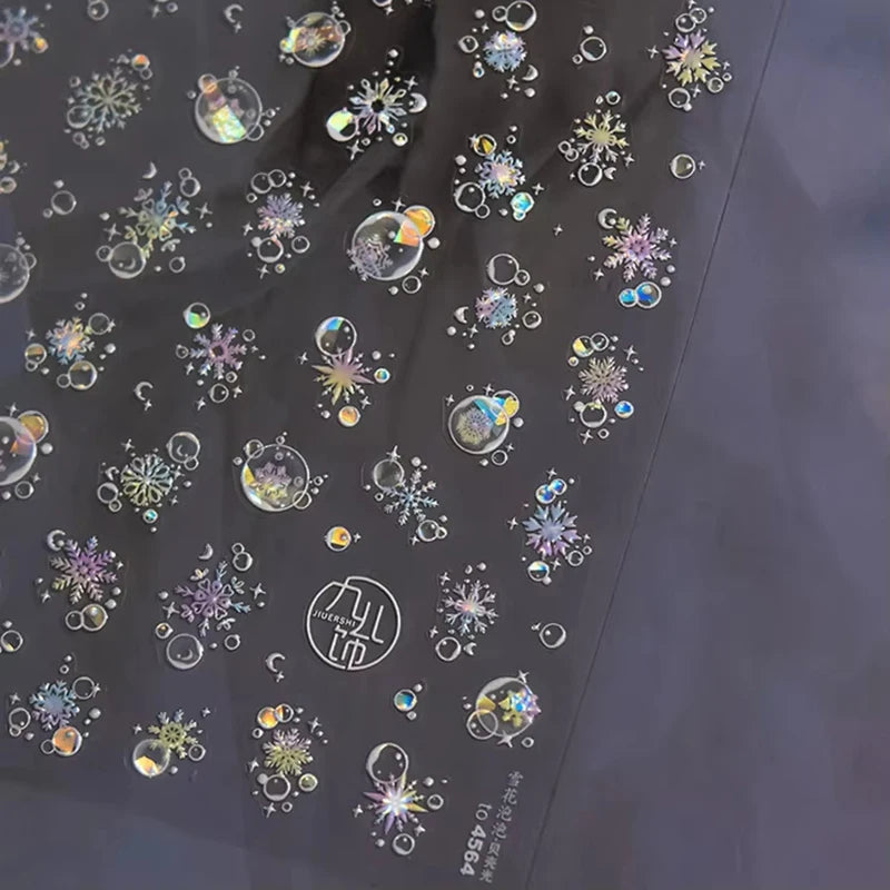 3D Christmas Cartoon Nail Art Stickers