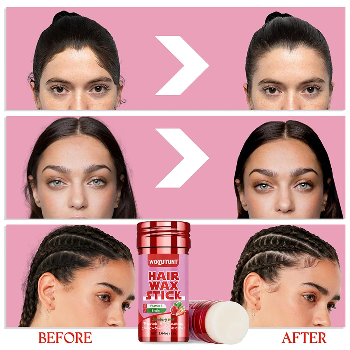 Hair Wax Stick Styling Pomade for Frizzy Hair and Flyaways - 14