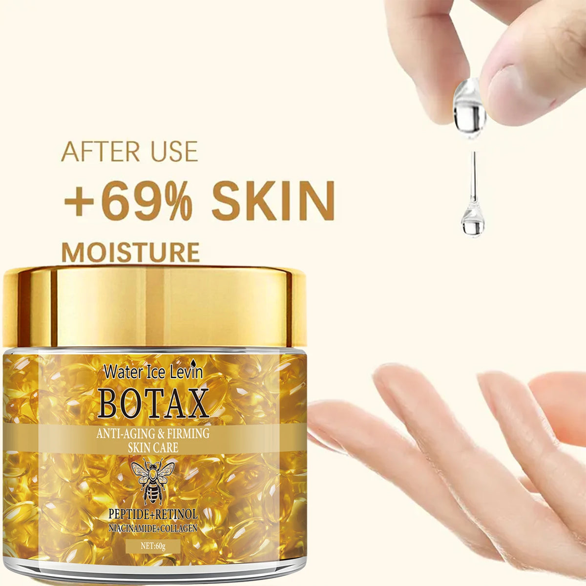 Water Ice Levin Retinol Firming Cream Anti Aging Face Moisturizer 60g