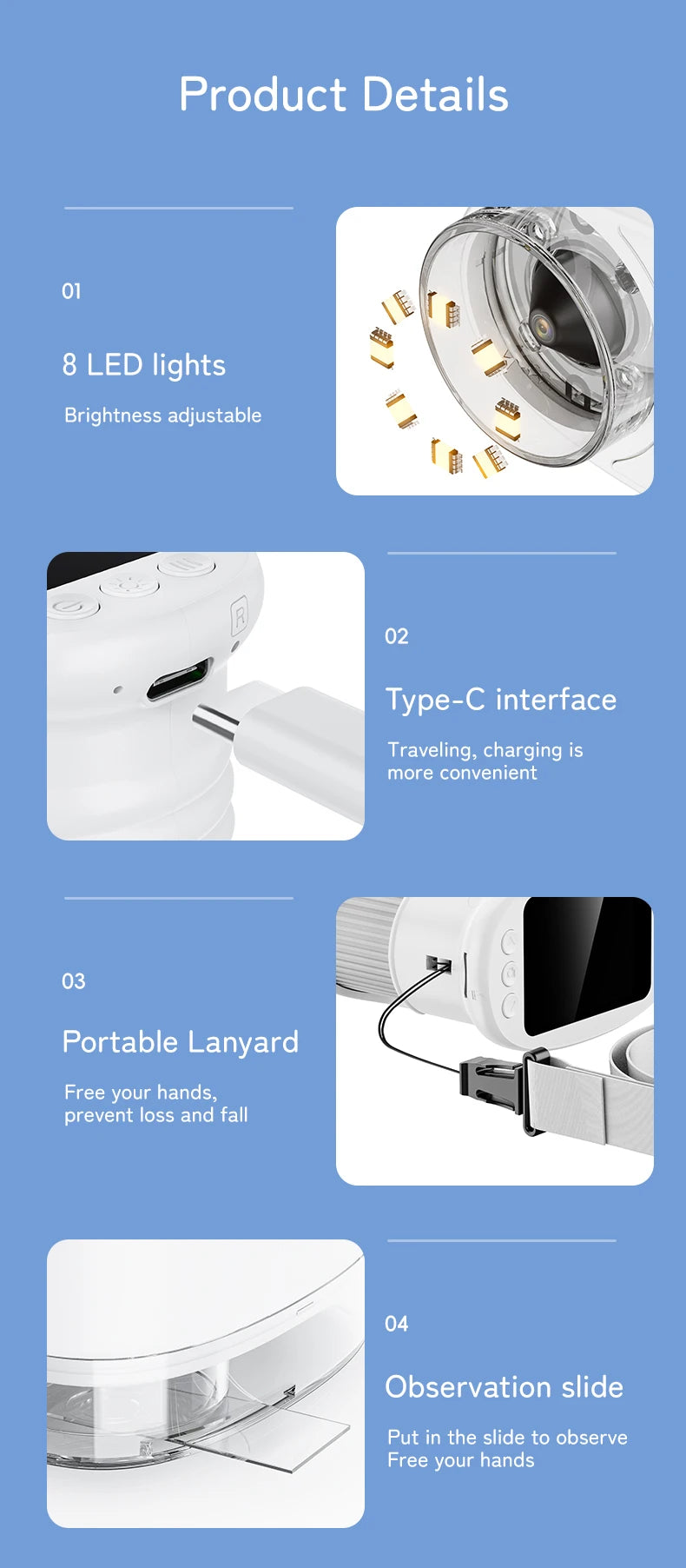 Portable Handheld Digital Microscope for Kids