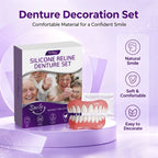 Cosmetic Denture Set for Instant Natural Smile