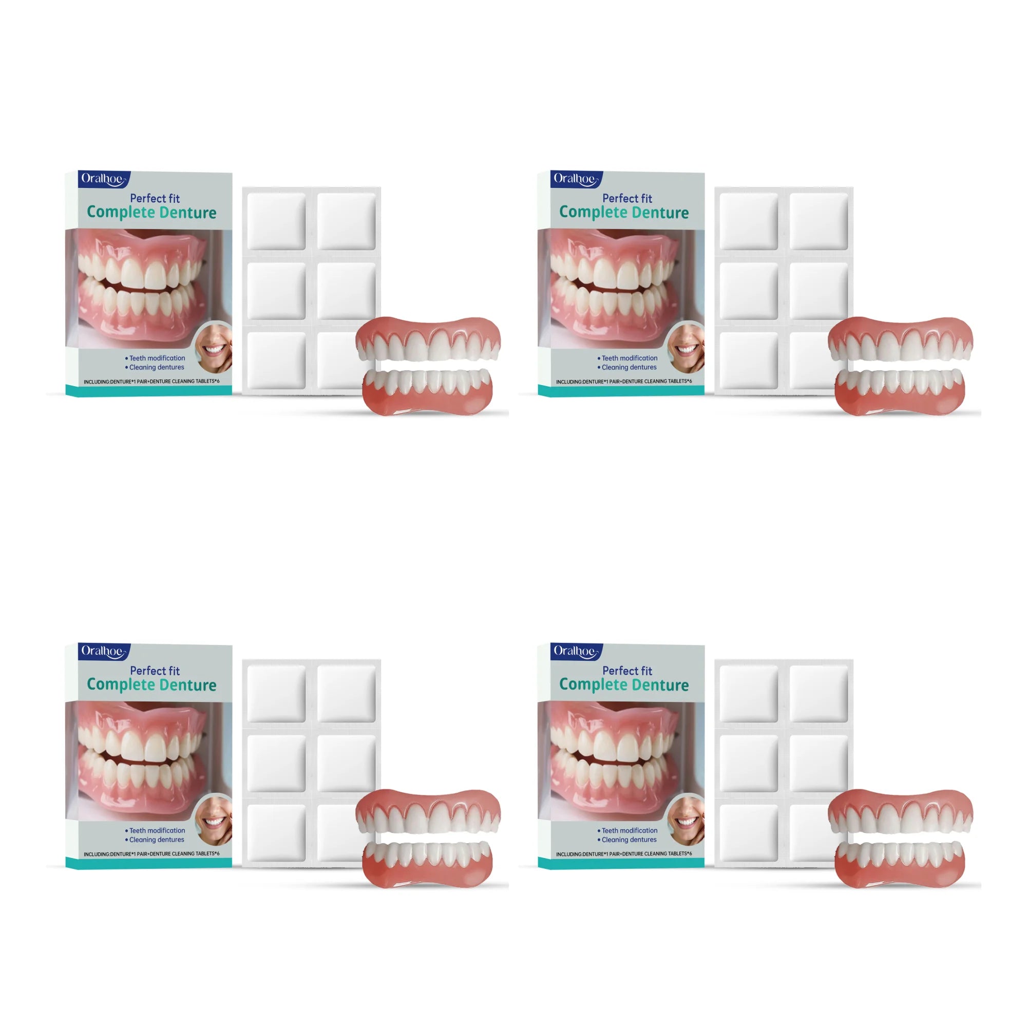 Cosmetic Denture Kit for Missing or Stained Teeth - 14