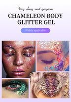 O'CHEAL Chameleon Glitter Gel Body Face and Hair Shimmer Makeup