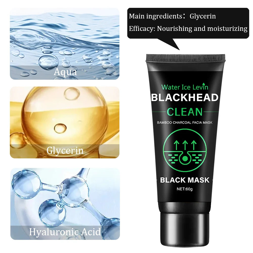 Bamboo Charcoal Blackhead Remover Peel Off Face Mask 60g - 4