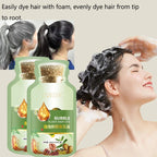 Natural Plant Herbal Extract Hair Dye Shampoo for Gray Hair Coverage