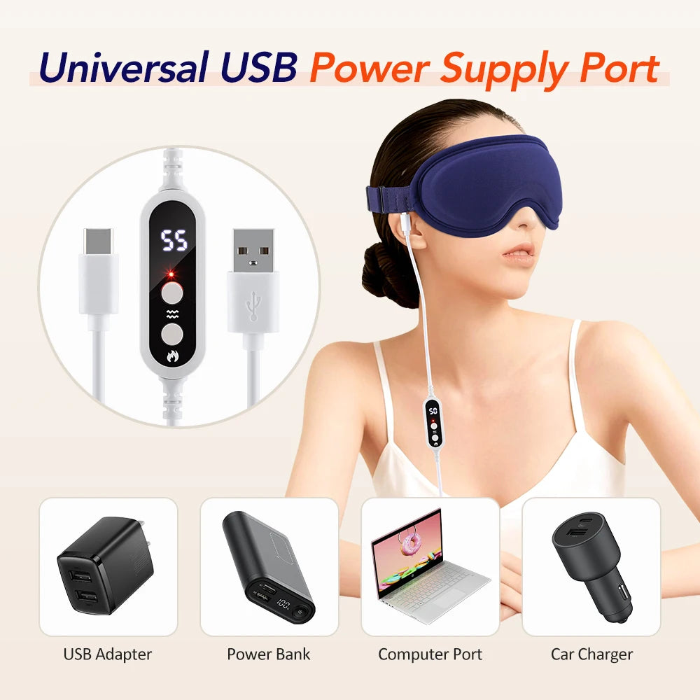Heated Eye Mask for Dry Eyes and Strain Relief - 6