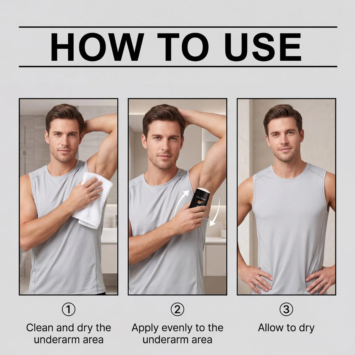 Long-Lasting Men's Deodorant Stick for Odor Control