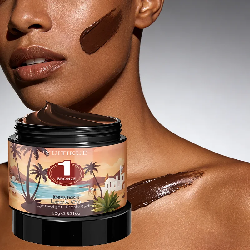 YUITIKUE Self Tanning Cream Natural Bronze Glow Bronzer 80g - 2