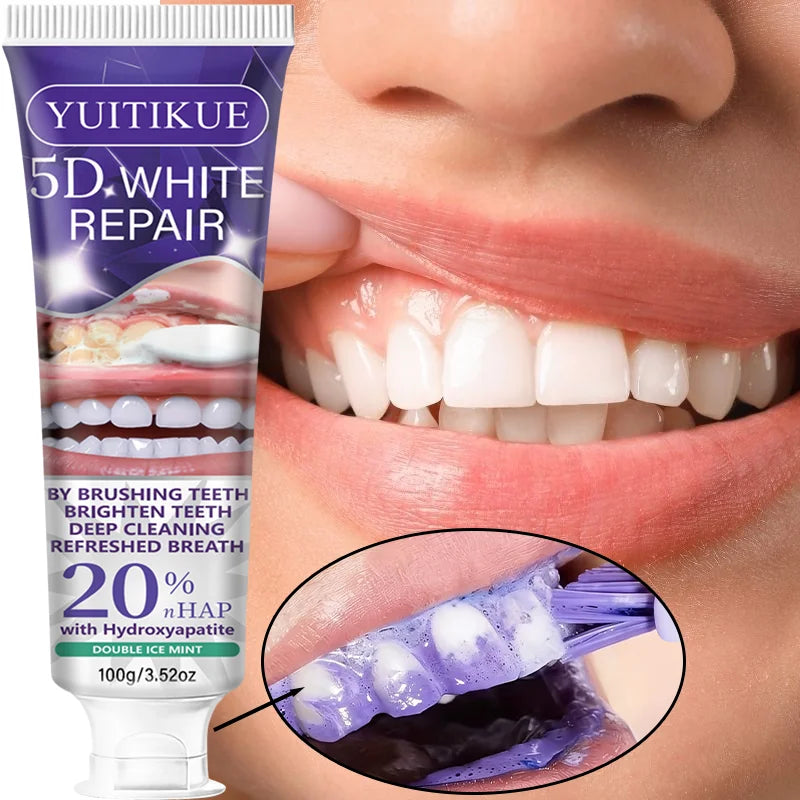 YUITIKUE 5D White Repair Toothpaste Enamel Brightening and Fresh Breath - 3