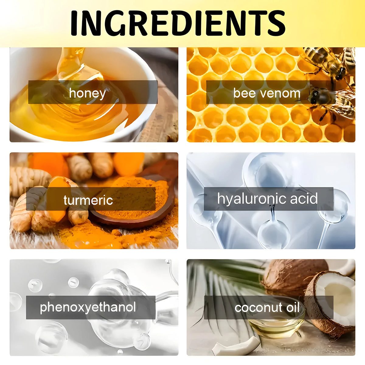 Bee Venom Turmeric Belly Firming Oil Moisturizing Body Massage Treatment
