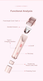 Electric Waterproof Shaver for Women Bikini and Body Hair Removal