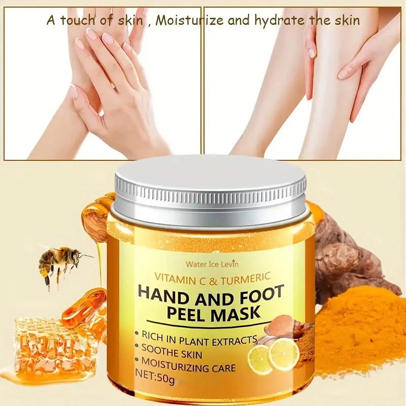 Vitamin C and Turmeric Hand and Foot Peel Mask Exfoliating Treatment