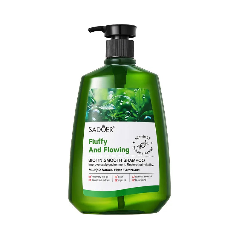 Sadoer Biotin Softening Shampoo 520ml Deep Cleansing Moisturizing Wash