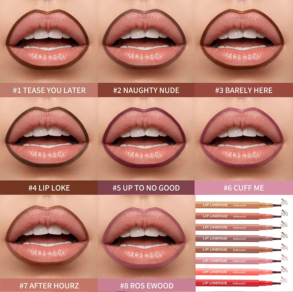 Long-Lasting Waterproof Ballpoint Felt Tip Lip Liner
