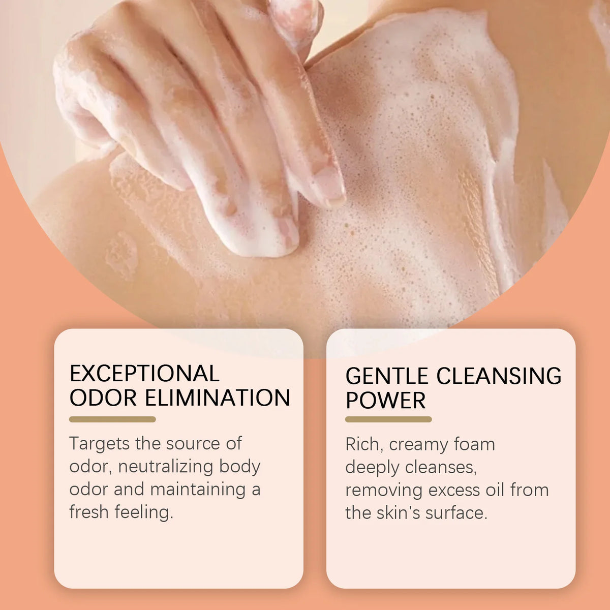 Persimmon Extract Deodorizing Body Soap for Aging Odor