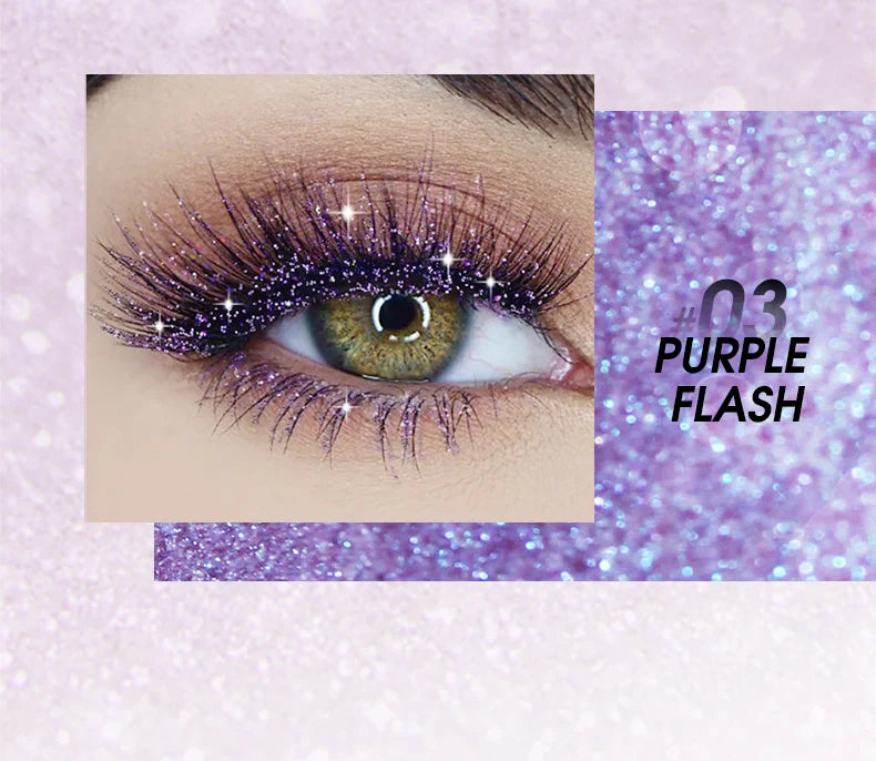 Glitter Mascara Waterproof Shiny Lash Enhancer for Party Makeup