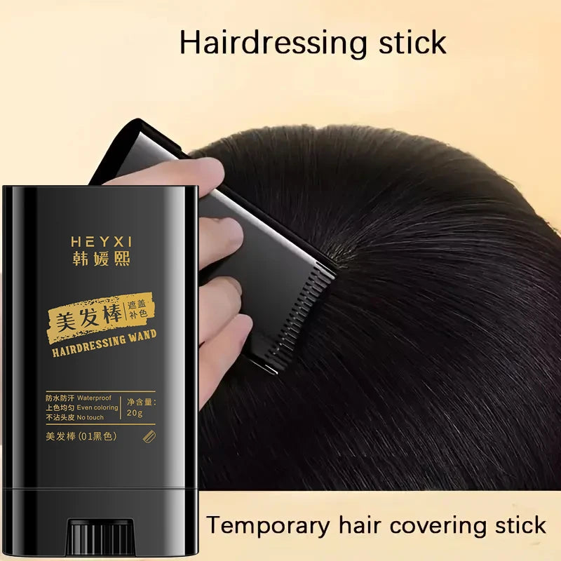 Waterproof Hair Dye Stick for Gray Hair Coverage
