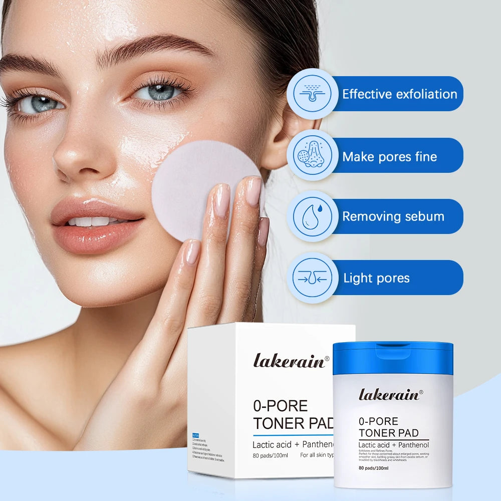 Pore Refining Toner Pad and Pink Peptide Facial Serum Set
