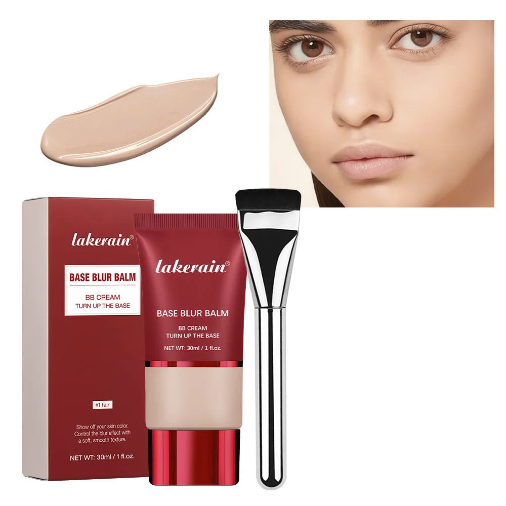 Blur Base Balm with Applicator Brush for Smooth Matte Finish