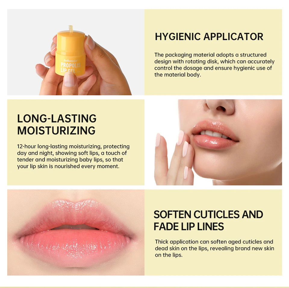 Propolis Hydrating Lip Gel for Dry and Chapped Lips