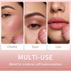 Multi-Use Cream Blush for Cheeks Lips and Eyes