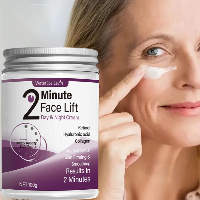 2 Minute Facial Lift Cream with Retinol Hyaluronic Acid and Collagen