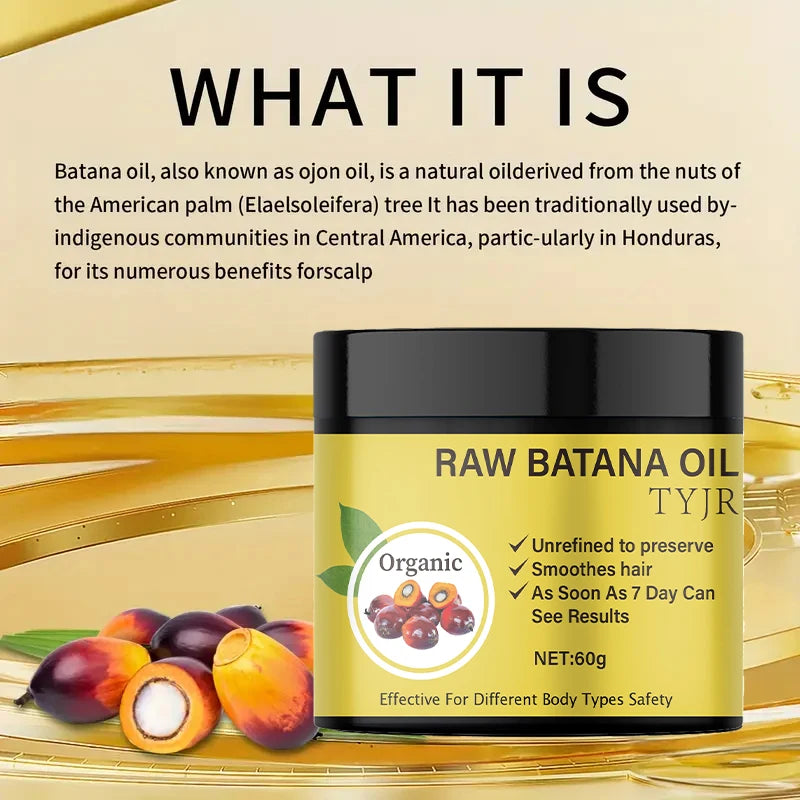 Raw Batana Oil Hair Mask for Repair and Scalp Nourishment 60g