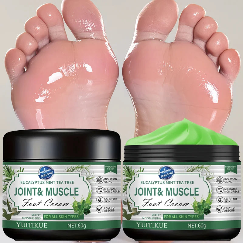 Eucalyptus Mint Tea Tree Foot Cream Moisturizing Muscle Relief 60g