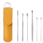 Stainless Steel Ear Wax Removal Tool Kit with Travel Case