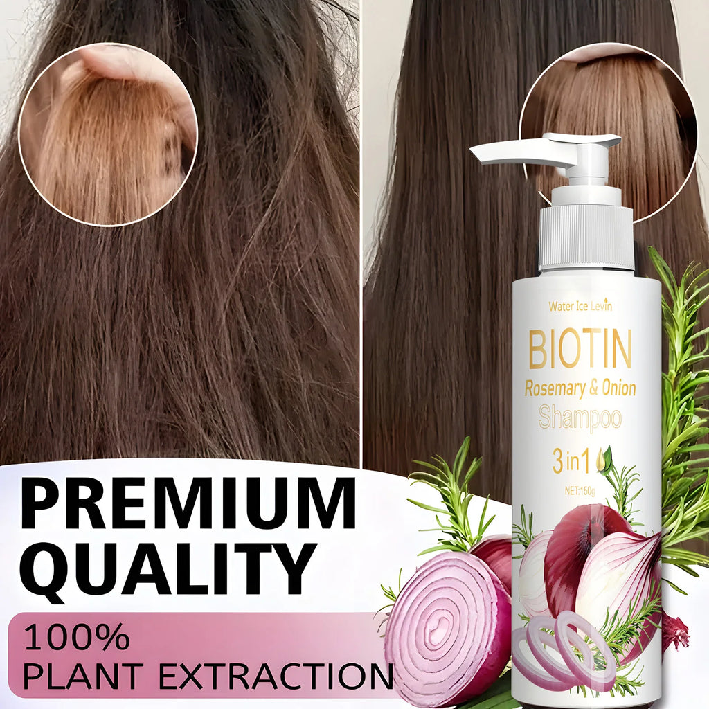 Biotin Rosemary and Onion 3-in-1 Hair Strengthening Shampoo 150g